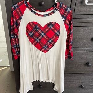 Valentine 3/4 Sleeve Tunic